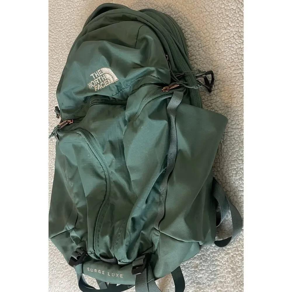 The North Face Women's Surge Luxe Backpack - Dark Sage - Excellent Condition